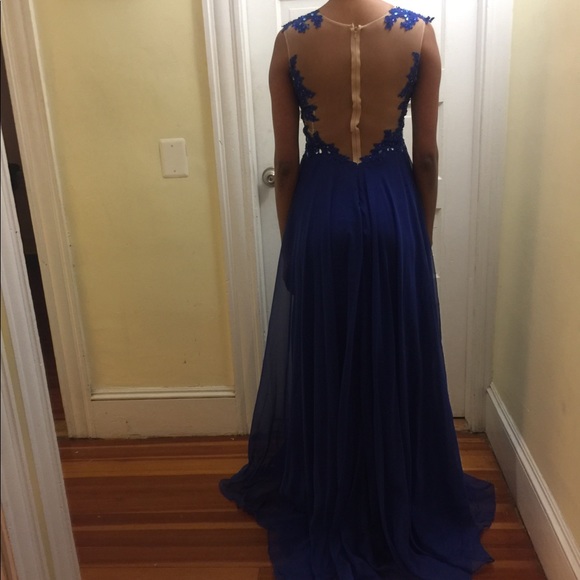 Floor length prom gown with beads - Picture 3 of 3